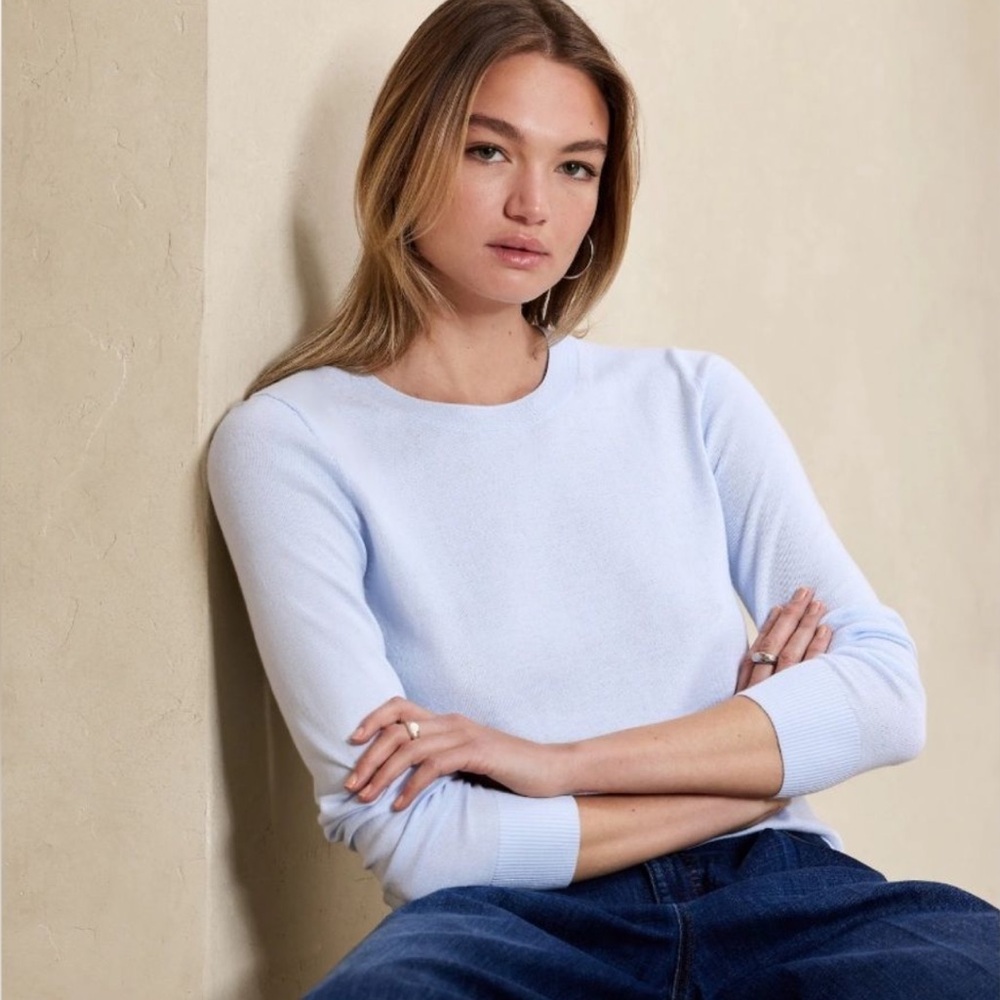 Banana Republic Forever Sweater in Light Blue